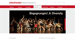 Desktop Screenshot of pfalztheater.de